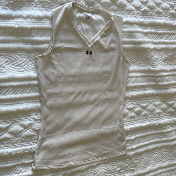 White Under Armour Athletic Tank - Picture 2 of 4